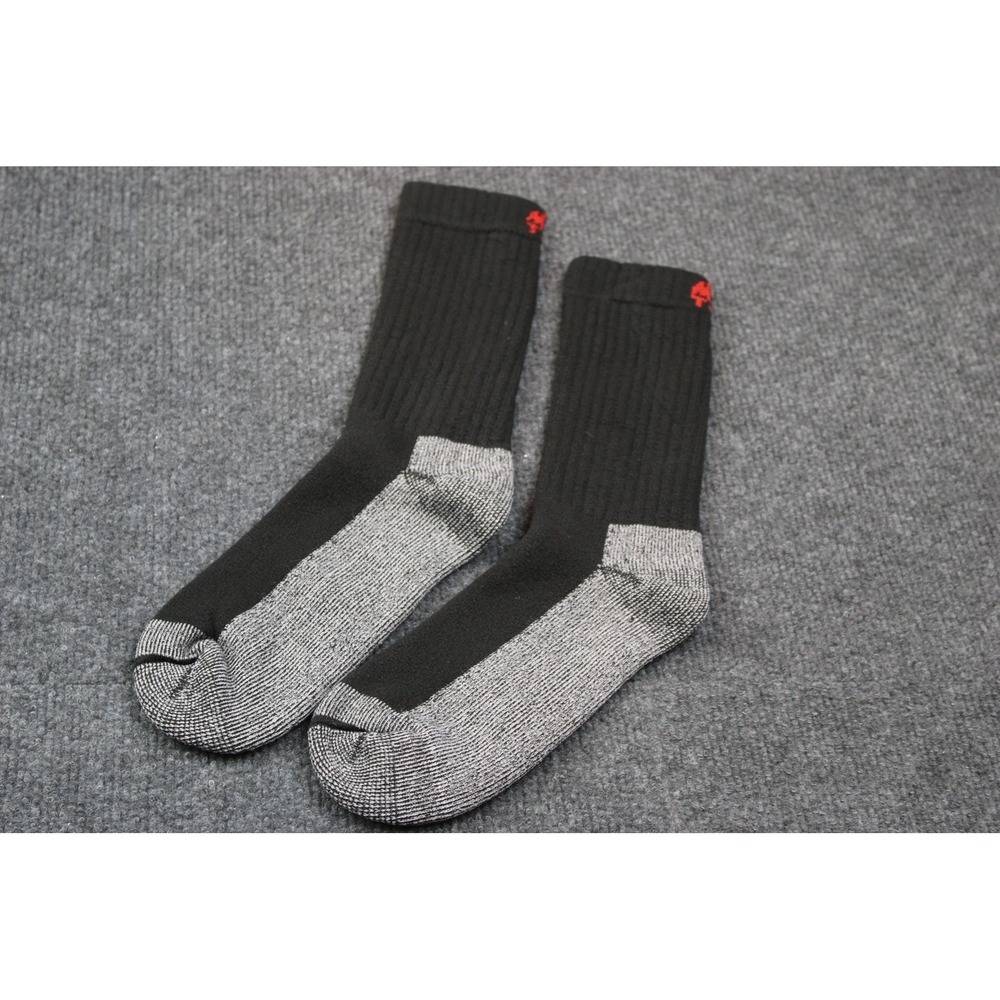 Mac Tools Black Crew Socks Made in USA Workwear Style T7176 Mens Shoe Size 9-13 - Picture 2 of 5